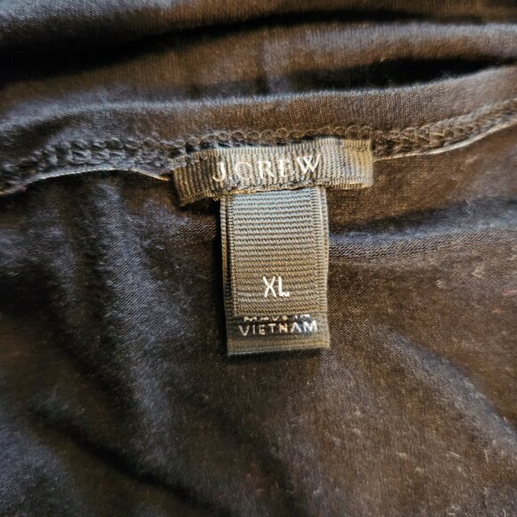 J Crew Long Sleeve Wrap Bodysuit Black XL - Picture 6 of 6